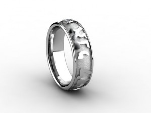 mens hebrew wedding band Model do druku 3D