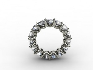u shape eternity band Model do druku 3D