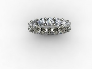 u shape eternity band Model do druku 3D