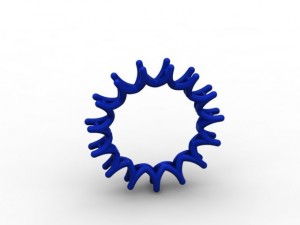 u shape eternity band Model do druku 3D