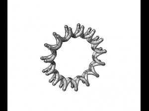 u shape eternity band Model do druku 3D