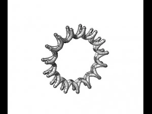 u shape eternity band 3D Print Model