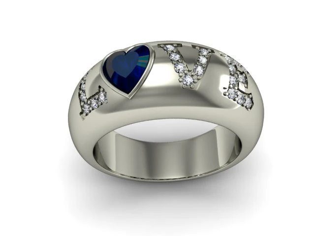 love ring 3D Print Model .c4d .max .obj .3ds .fbx .stl .blend 