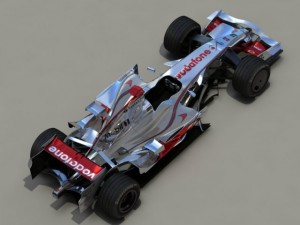 mclaren mercedes mp423 3D Модель