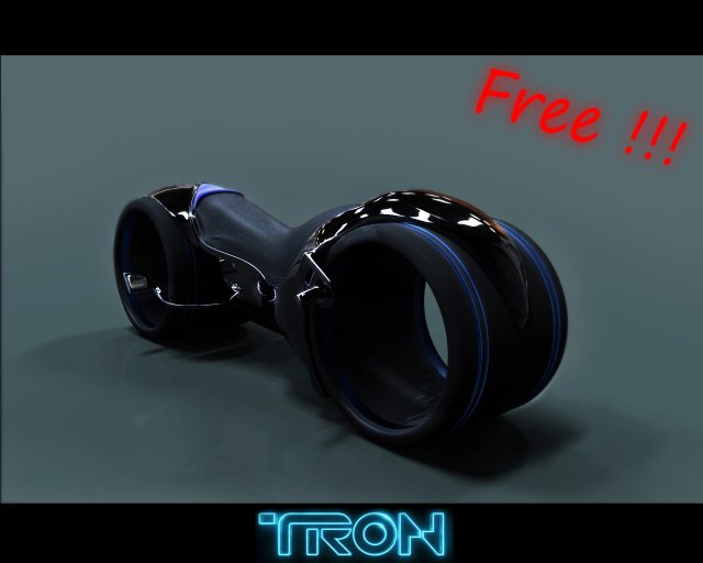 biketron 3D Model .c4d .max .obj .3ds .fbx .stl .blend 