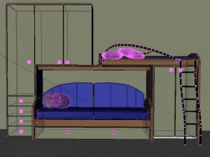 bed 3D Model