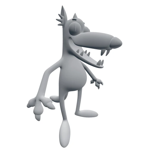 wilk Model do druku 3D .c4d .max .obj .3ds .fbx .stl .blend 