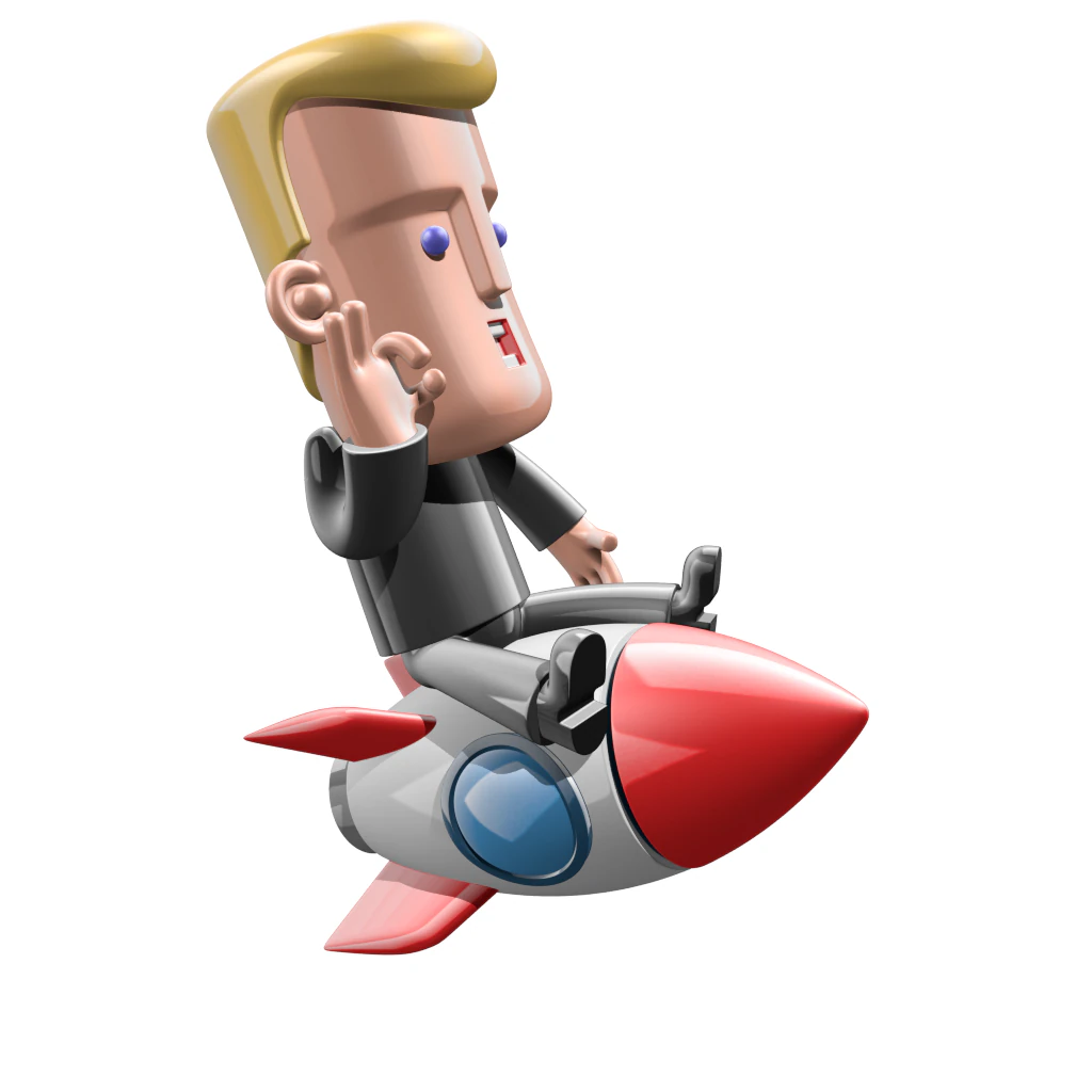 man rocket 3D Print Model .c4d .max .obj .3ds .fbx .stl .blend