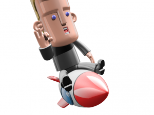 man rocket Modelo de impresión 3D