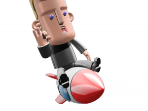 man rocket 3D Print Model