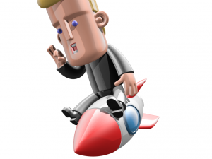 man rocket Modelo de impresión 3D