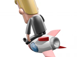 man rocket 3D Print Model