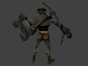 stone soldier 3D Model