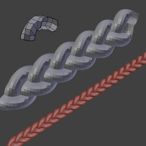 pigtail 3D 模型 .c4d .max .obj .3ds .fbx .stl .blend 