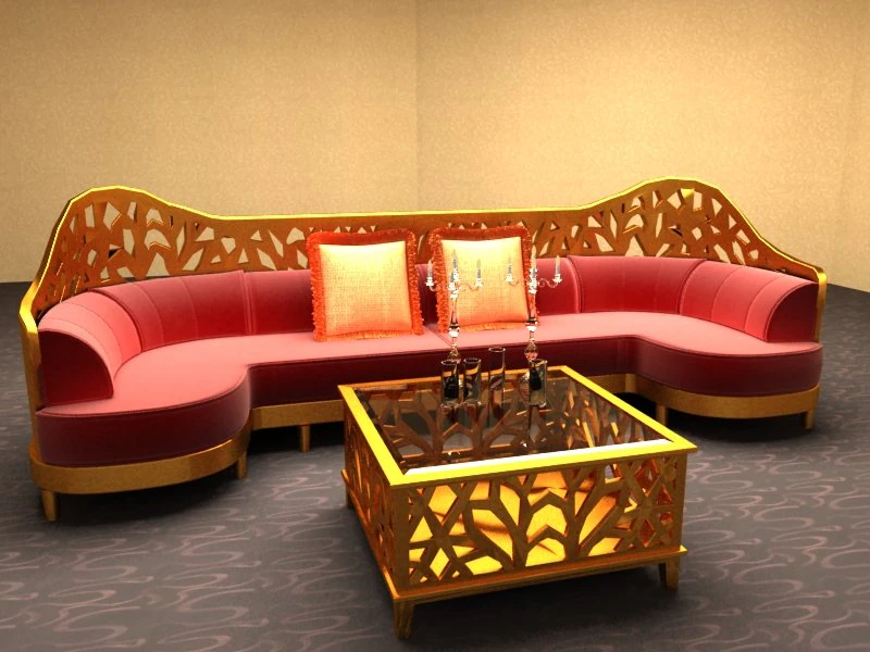 dynasty kz sofa combination 3D Model .c4d .max .obj .3ds .fbx .stl .blend