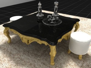 boloni tea table Modello 3D