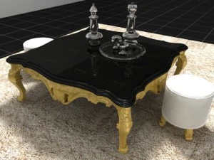 博洛尼茶几 3D 模型