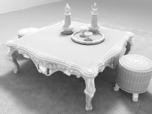 boloni tea table 3D Model