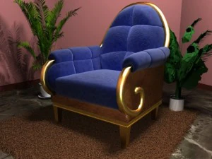 11002крісло 3D Модель