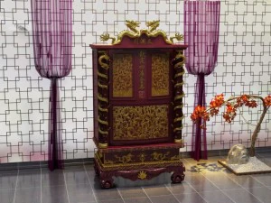 прилавки колекції фарфору 3D Модель