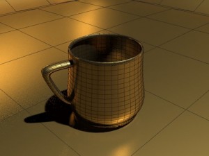 golden cup 3D-Modell