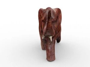 wooden elephant 3D Model