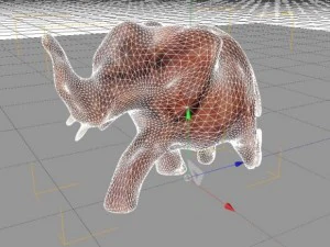 wooden elephant 3D Model