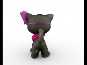 cute cat full rigged 3D Model