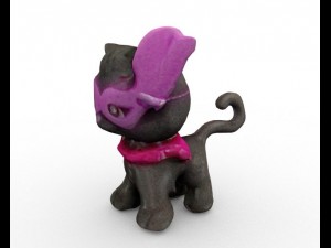 cute cat full rigged 3D Model