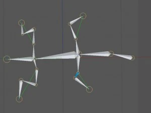 hagedis vol opgetuigd 3D Model