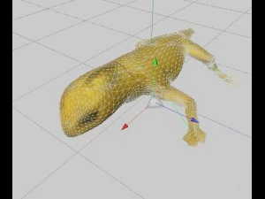 hagedis vol opgetuigd 3D Model