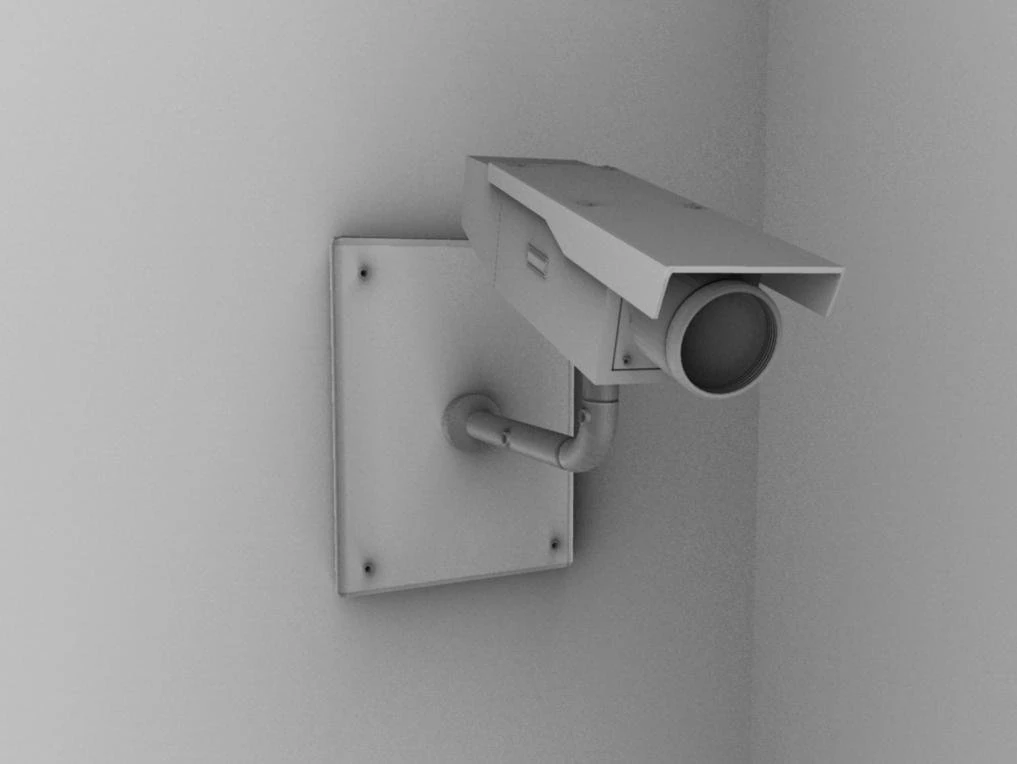 security camera 3D Model .c4d .max .obj .3ds .fbx .stl .blend 