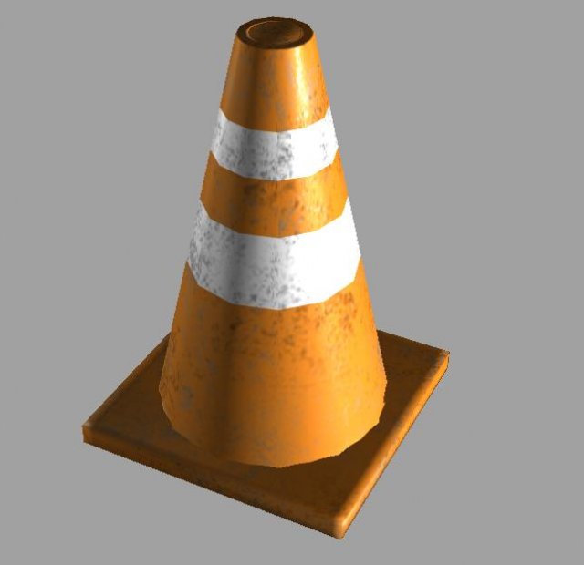 traffic cone 3D Модель .c4d .max .obj .3ds .fbx .stl .blend 