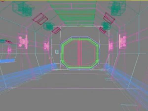 corridoio fantascientifico Modello 3D