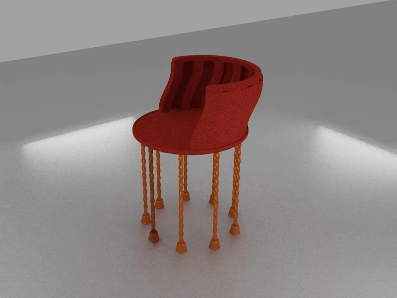 chair 3D Model .c4d .max .obj .3ds .fbx .stl .blend 