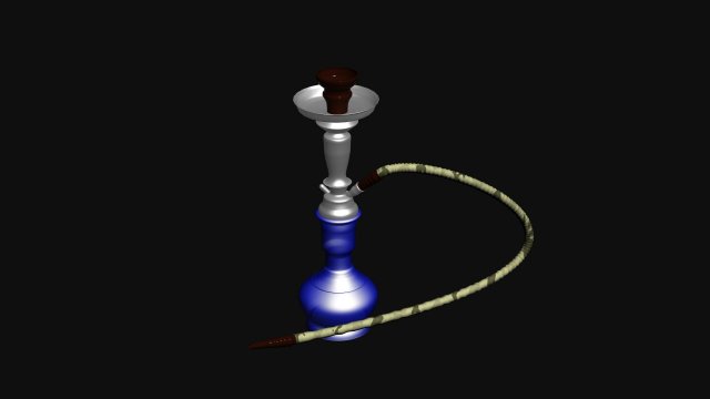 arabian sheesha 3D Model .c4d .max .obj .3ds .fbx .stl .blend 