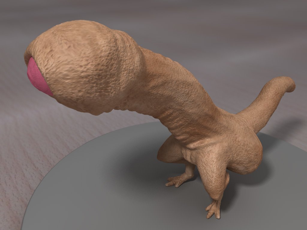 animated penis monster ejaculation 3Dモデル in モンスター 3DExport
