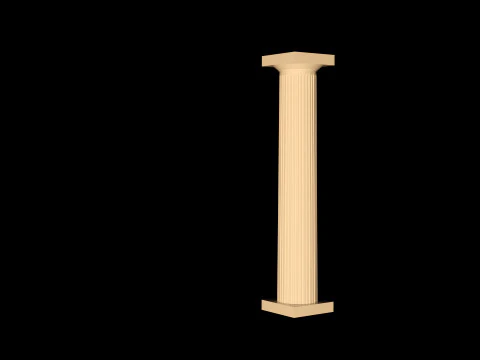 Doric Greek Column 3D Model