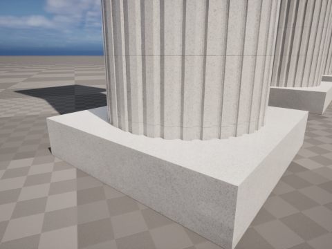 Doric Greek Column Model 3D