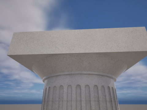 Doric Greek Column Model 3D