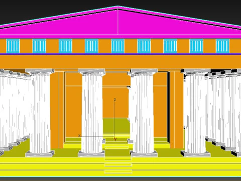 Italy Paestum Temple Of Poseidon-Second Temple Of Hera 3D Model