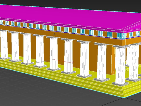 Italy Paestum Temple Of Poseidon-Second Temple Of Hera 3D Model