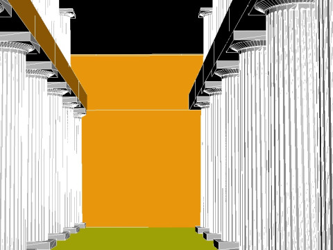 Italy Paestum Temple Of Poseidon-Second Temple Of Hera 3D Model