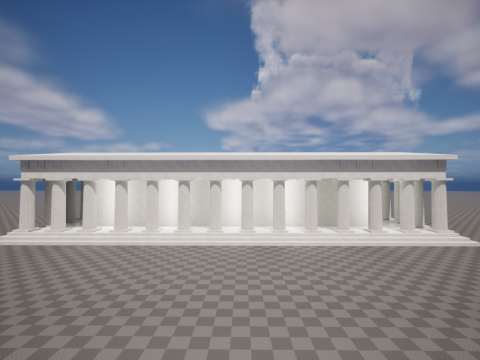 Italy Paestum Temple Of Poseidon-Second Temple Of Hera 3D Model