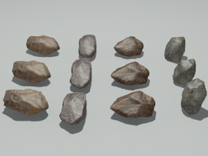 rock set 1 3D Модель