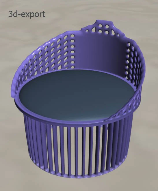 chaise moelleuse Modèle 3D .c4d .max .obj .3ds .fbx .stl .blend 