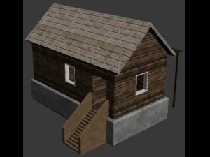 maison de village Modèle 3D