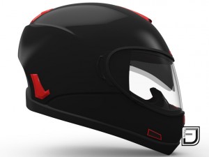 black and red helmet h07 Model 3D