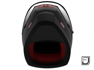 black and red helmet h07 Model 3D
