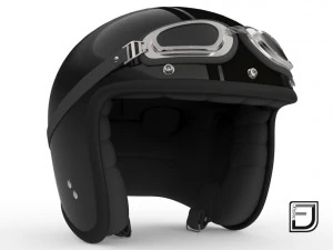 casco nero r h09 Modello 3D
